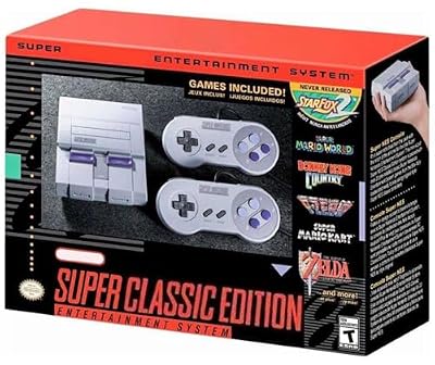 Video Gaming Console forSuperNES Classic Edition System Mini forSNES, Pre Loaded 20+1 Original forSNES Games with HDMI Output
