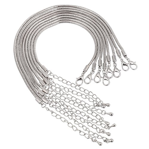 Preisvergleich Produktbild rubyca Europäische Charm-Schlange Kette Armband für DIY Schmuckherstellung