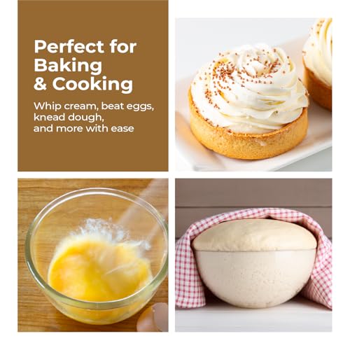 Image of Lifelong 450W Hand Mixer with Beaters & Dough Hooks | 5-Speed Control with Turbo Boost | Low Noise 100% Copper DC Motor | Large Eject Button | Electric Beater for Cake, Dough, Cream & More