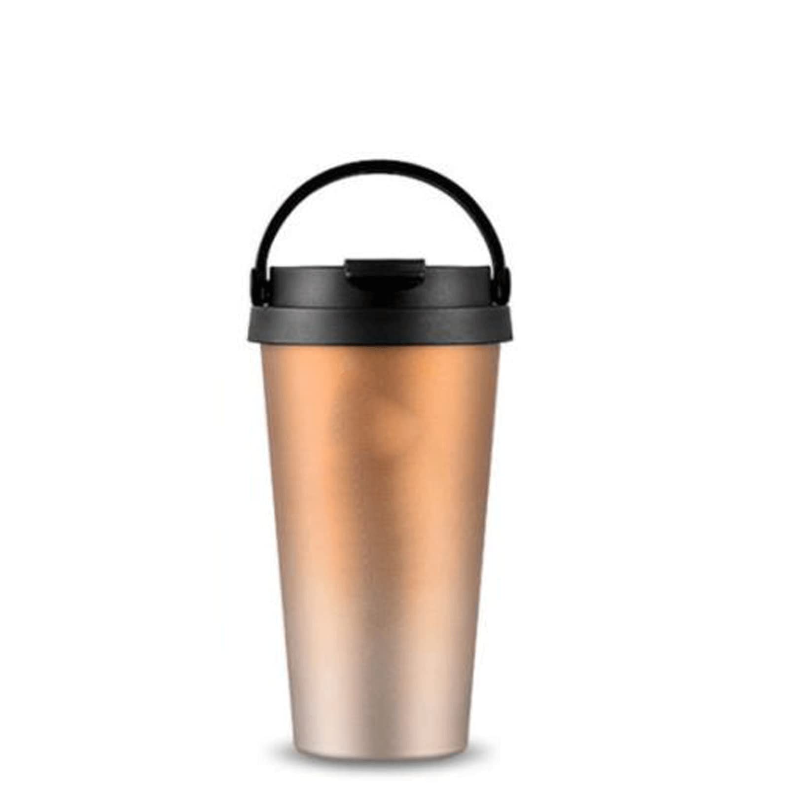 Tazza da Viaggio per tè Tazza da caffè Mark Tazza Termica a Doppio Strato in Acciaio Inossidabile con Rivestimento Elasticizzato