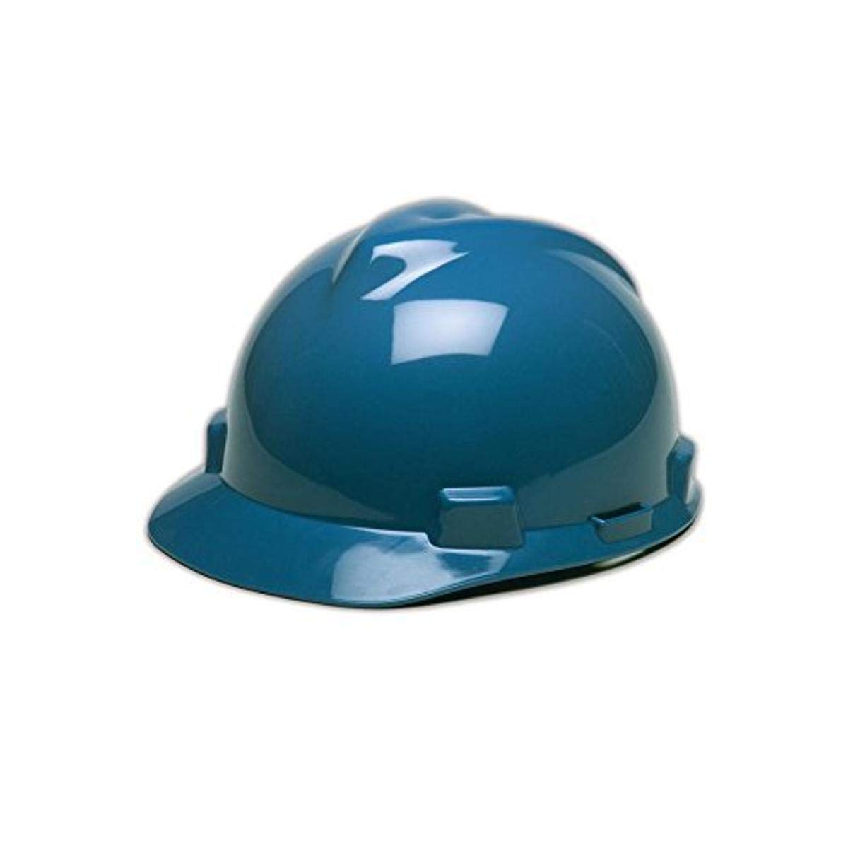 MSA 463943 V-Gard Hard Hats with Staz-On Suspension, Standard, Red Blue, Standard