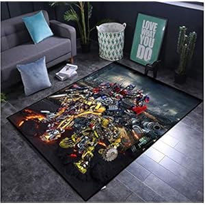 Anime Cartoon Transformers Personality Creative Children Room Carpet Living Room Lovely Bedroom Bedside Full Floor Mat…