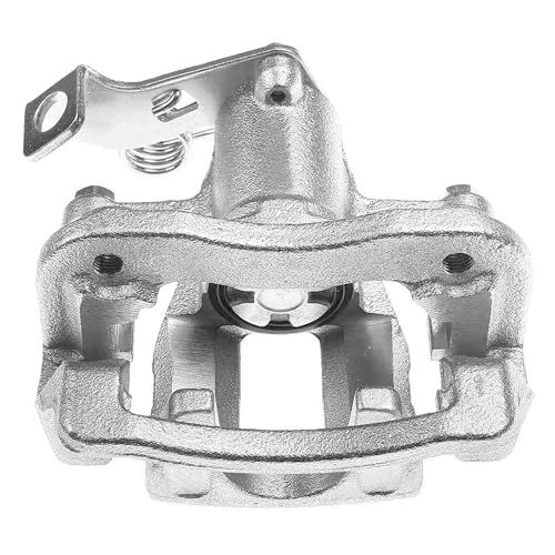 Image of Detroit Axle - Rear Right Brake Caliper for 2012-2017 Kia Rio, Disc Brake Caliper with Bracket 2013 2014 2015 2016 Replacement Passenger Side Brake Caliper