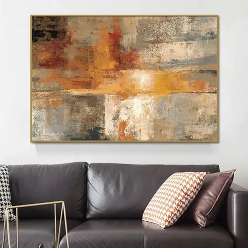 Peinture d'art moderne abstrait pour salon sur toile 30x42