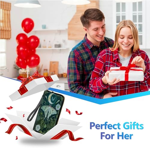 Image of Womens Wallet PU Leather Wristlet Wallets for Women, Large Capacity Lady Fashion Wallet Card Holder Zipper Wallet