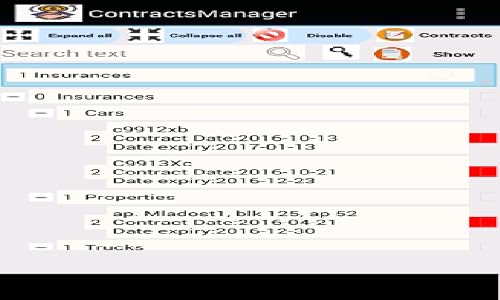 Contracts Manager for Android – vue 4