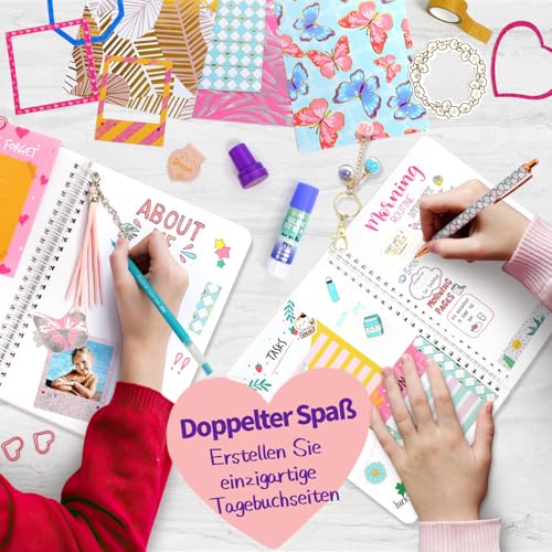 Tagebuch Teenager Mädchen Geschenke, Journal Set Mädchen 8+ Jahre (2 Pack) – Ansicht 3