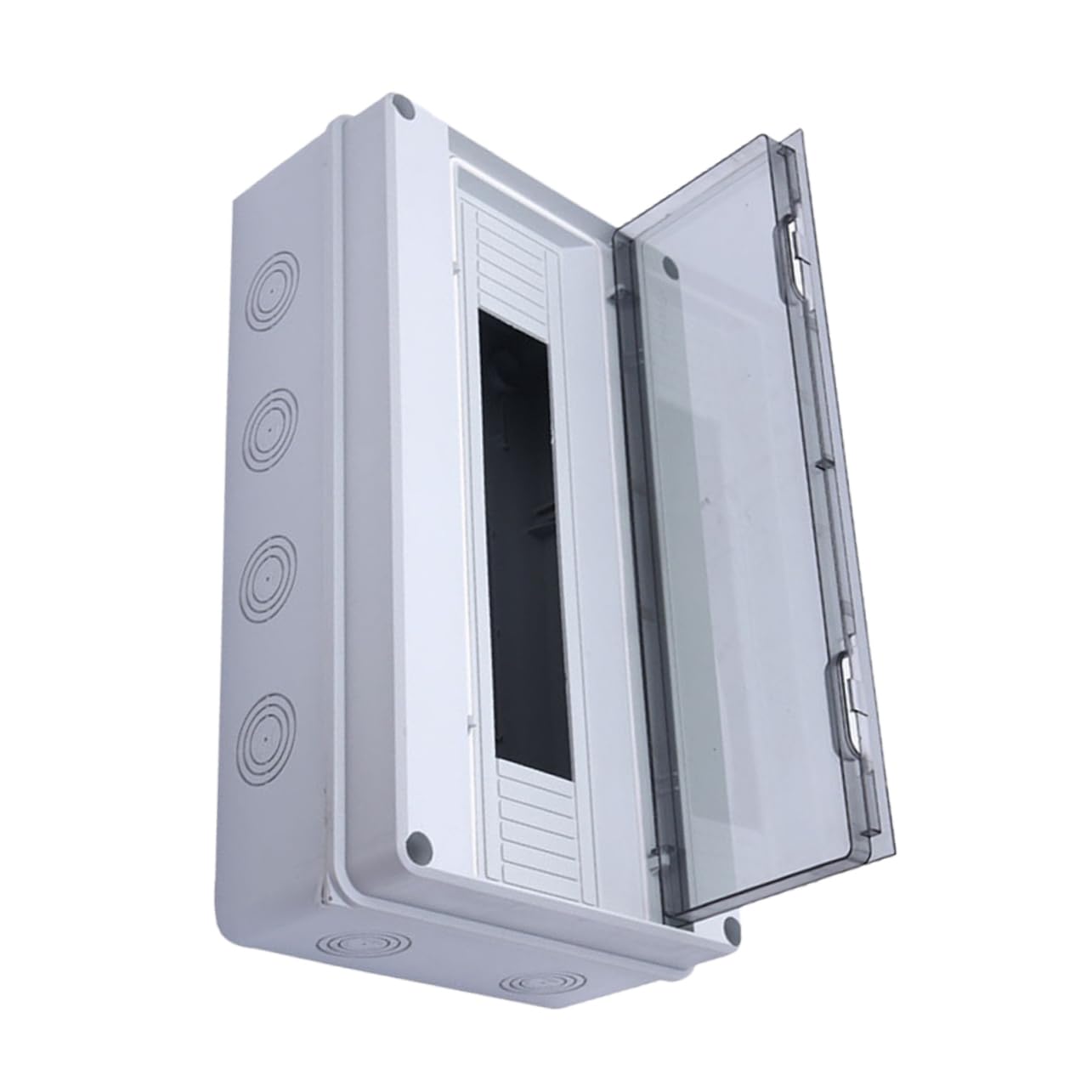 Caja de Distribución Eléctrica Estanca Abs Ip65 18 Circuitos Ht-18 | Montaje en Superficie, Resistente a Lluvia y Polvo, Uso Exterior, Acabado Elegante