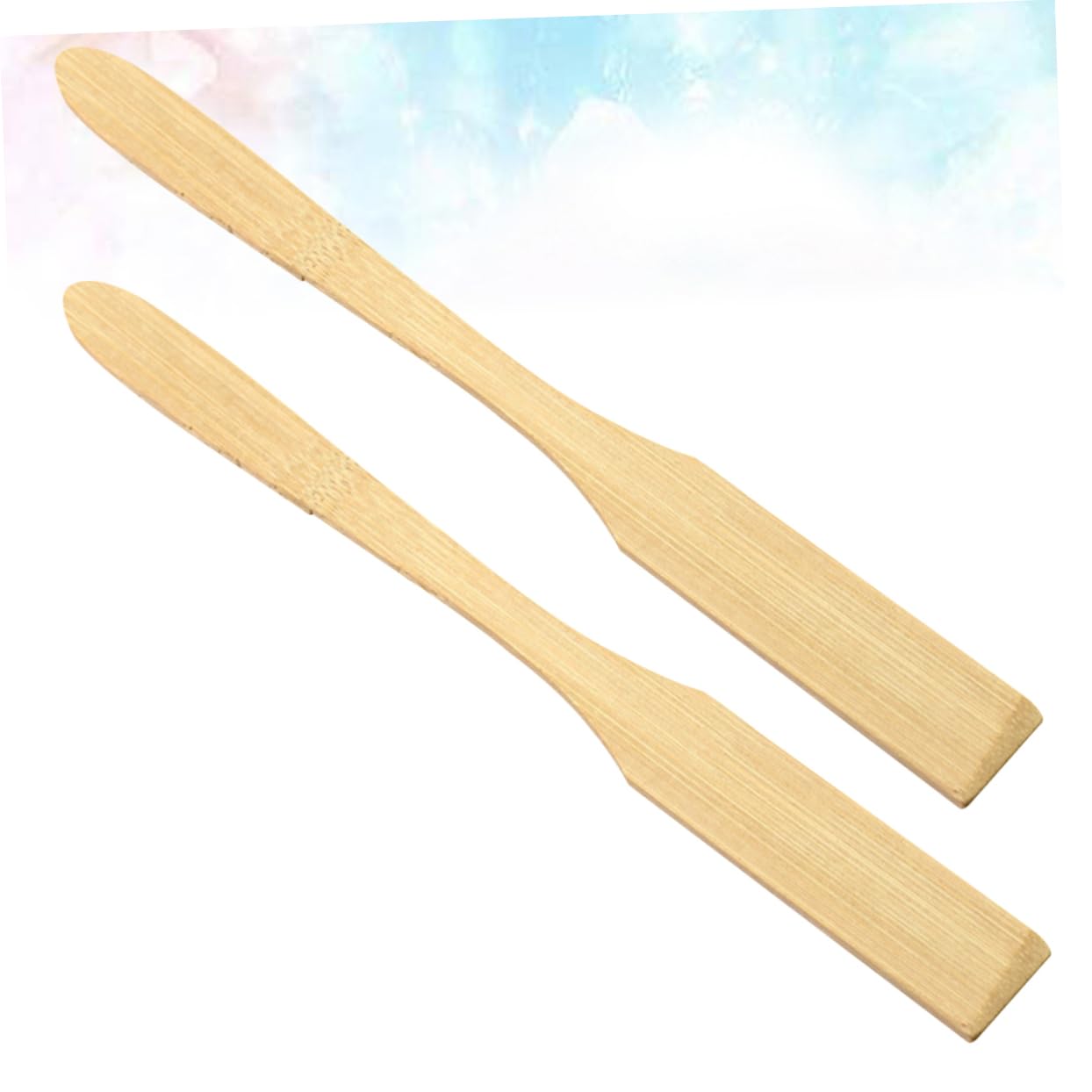 Garneck Stirring Stick Bamboo Mixing Stick 2pcs Wooden Stir Wands for Bar Kettle Accessories