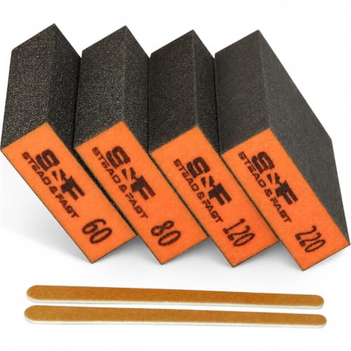 Sanding Sponge, 60 80 120 220 Coarse Medium Fine Grit Sandin...