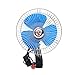 DILEXIXI Ventilatore per Auto Portatile Ventilatore Elettrico per Auto 8 Pollici con Clip può Scuotere Testa per L'accessorio per Barca SUV per Camion Camper,Blu,24V