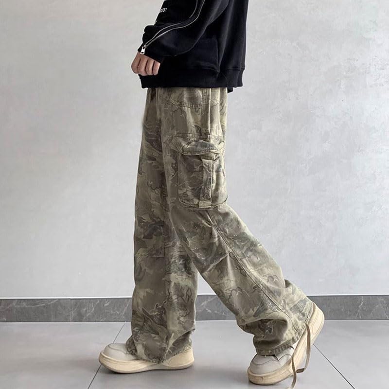 Jeans Elastic Waist Casual Workwear Pants(2XL)2