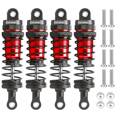 Amortiguadores 72 mm daitoku de precisión roja para modelos 1/12 1/14