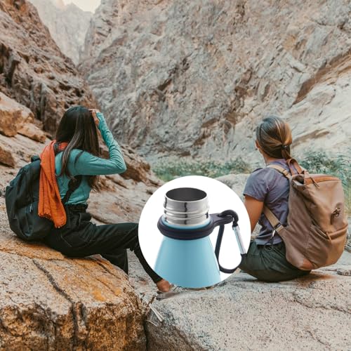 FLEXNOVA 6 Stück Flaschenhalter Gürtel Schwarz, Nylon Gürtel Flaschenhalter Clips Tasche Water Bottle Holder, Karabiner Flaschenhalter Set, Wasserflaschen Schnallen Halter, Outdoor Trinkflaschen Haken