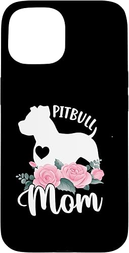 Carcasa para iPhone 15 Pitbull Mom Dog