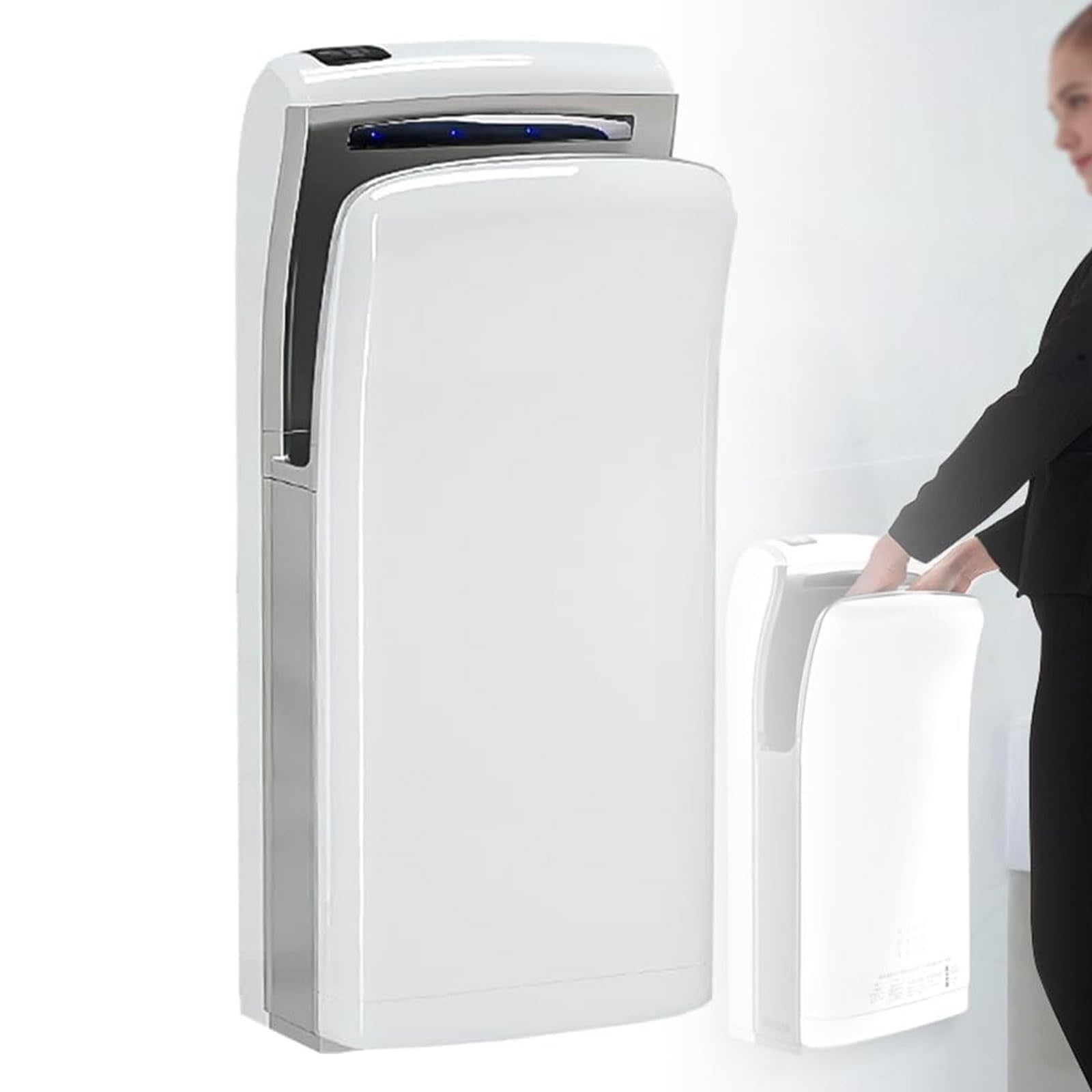 FBJAMZ High-Speed Hand Dryer, Automatic,Wall Mounted Electric Dryer with Brushless Motor for Restrooms, Public Spaces, and Commercial Use
