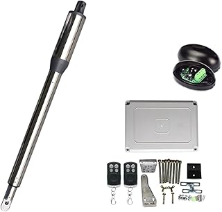 Automatic Gate Opener Automatic 300KG Single Leaf Door Electric Swing Gate Opener Motor DC Single Linear Actuator Operator Access Control System Single Swing Gate Operator (Color : Kit 3, Size : One