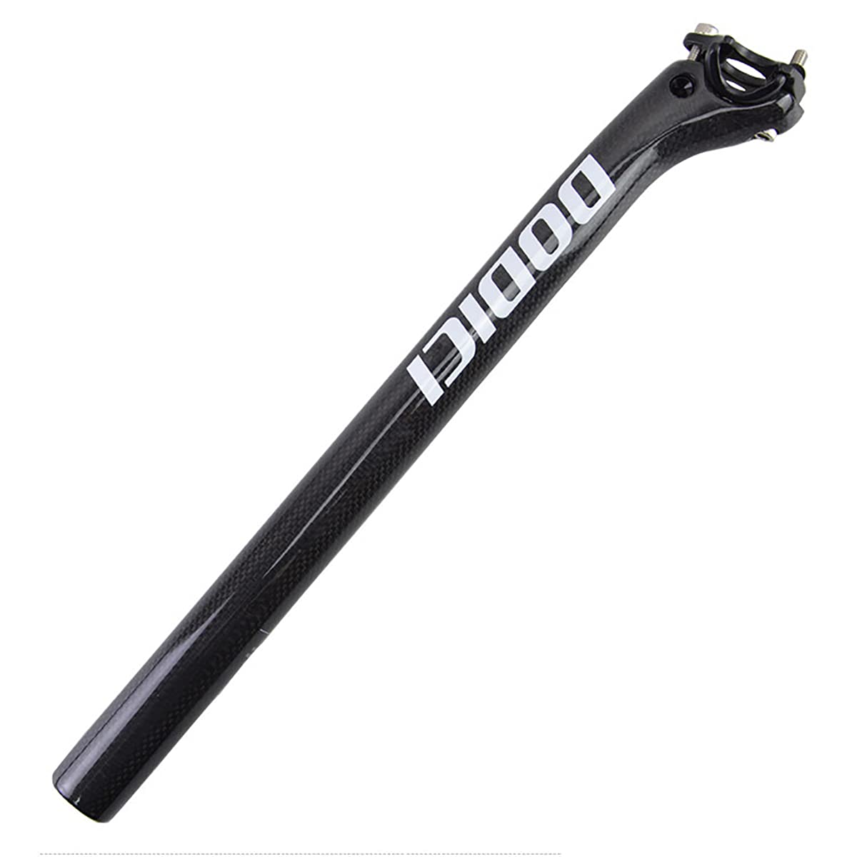 clhjinruoliu Full Carbon Fiber Bicycle Seatpost 350/400Mm Adjustable Offset Seatpost Mountain Bike Seat Post for MTB Road Bike BMX,Black,27.2x400MM