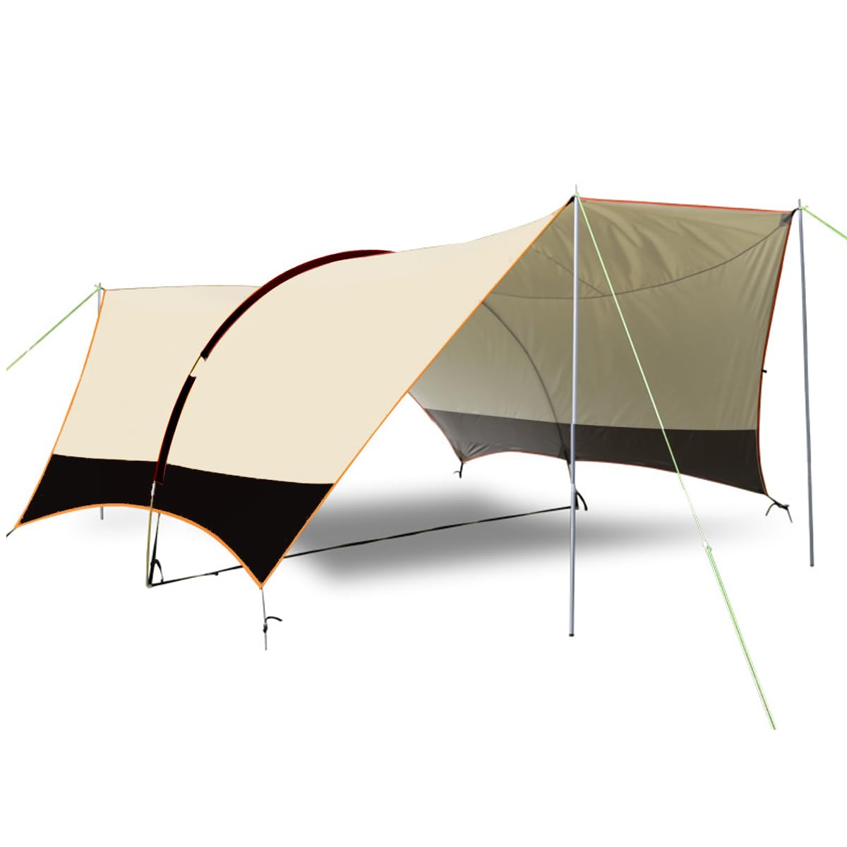 Amazon | タープテント オクタゴン型 トンネルタープ アーチ型 大空間