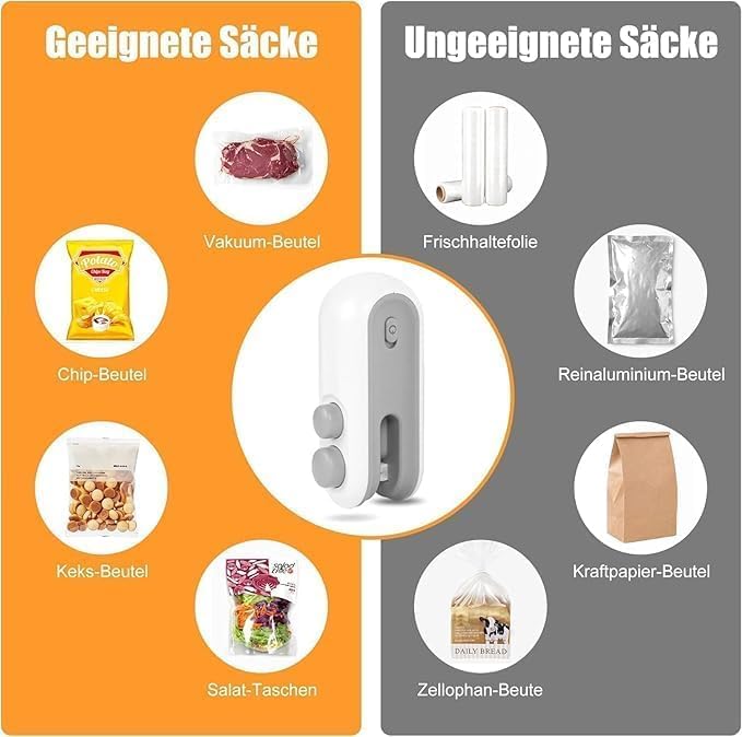 Image of Portable Mini Sealing Machine, Handheld Packet Sealer for Food, Snacks, Chips, Fresh Storage, Plastic Bags Sealing Machine (Multi Color)