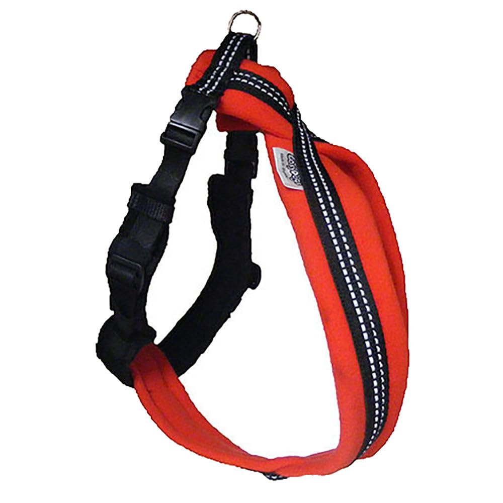 CosyDogs High Visibility Fleece Dog Harness in Red: Size 7