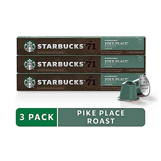 Starbucks by Nespresso Pike Place Coffee Capsules, 30-Count