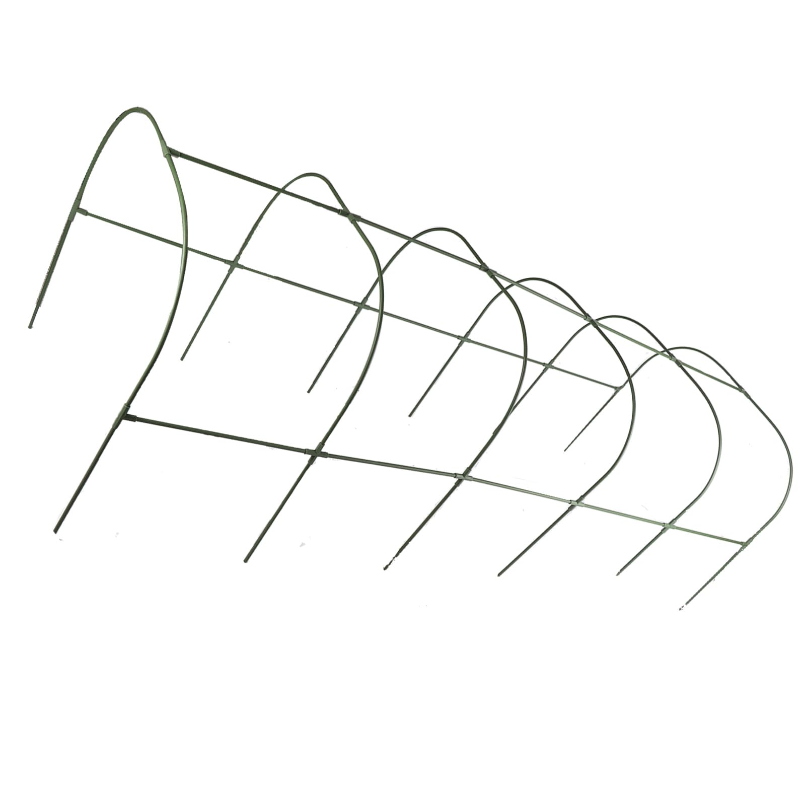 Jiawu Odporna na Mróz Mini Szklarnia Ogrodnicza 100x250 Cm, Odporna na Deszcz Mini Szklarnia Zewnętrzna z wytrzymałą ramą ze Stali Malowanej Proszkowo, Wzmocniona Osłona z Folii PVC, Zamknięcie