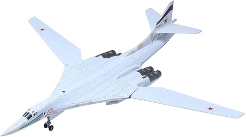 Miniatura 8 de Udnorbay TU-160 Attack Fighter Modelo 1200 White Swan Strategic Bomber Modelos de aviones fundidos a presión