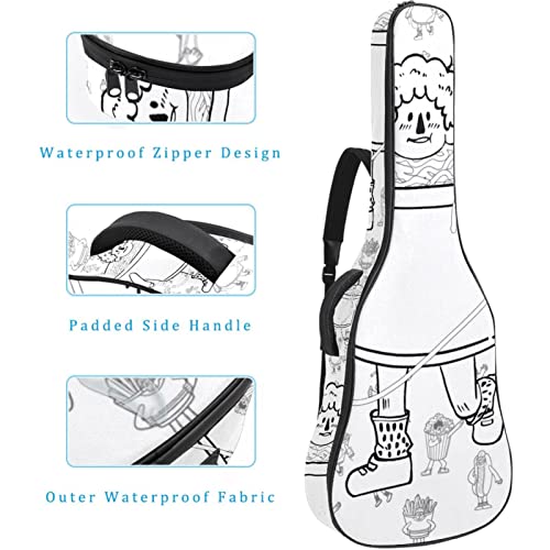 Étui de protection rembourré pour guitare acoustique classique Motif crâne d’Halloween, Multicolore 09, 42.9×16.9×4.7 in… - Les Beatles, Paul McCartney, John Lennon, RIngo Starr, George Harrison Étui de protection rembourré pour guitare acoustique classique Motif crâne d'Halloween, Multicolore 09, 42.9x16.9x4.7 in… – Image 5
