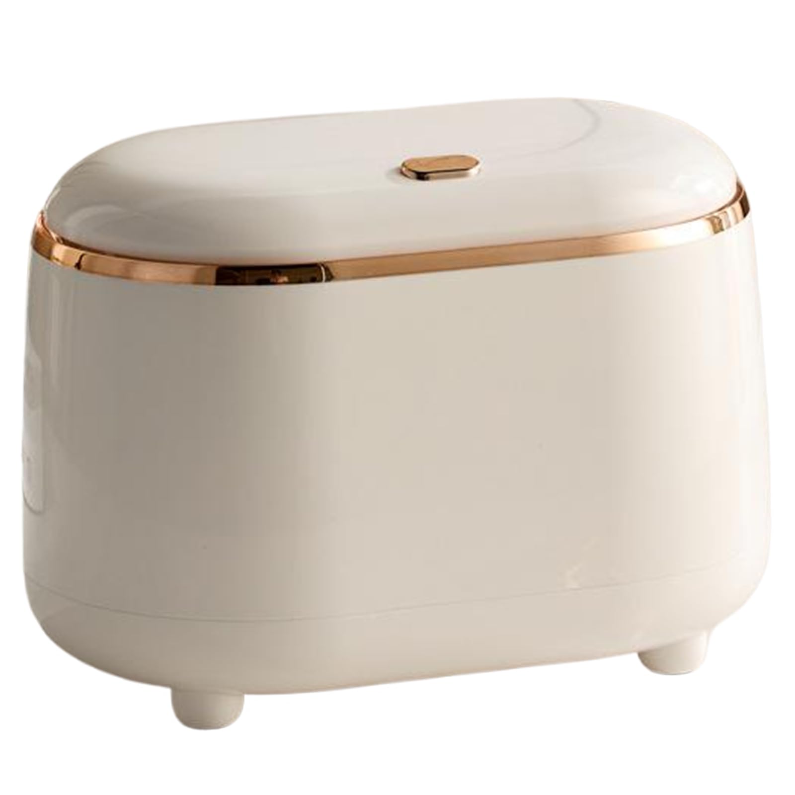 Uanqfegy Desktop Trash Can - Plastic Mini Trash Can with Lid, Removable Double Layer Countertop Garbage for Home Bathroom Kitchen Office Coffee Table