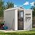 Patiowell 4' x 6' Outdoor Storage Shed with Floor, Plastic Shed Outside Resin Tool Shed with Window and Lockable Door for Backyard Garden Patio Lawn, White (Fit-it Shed)