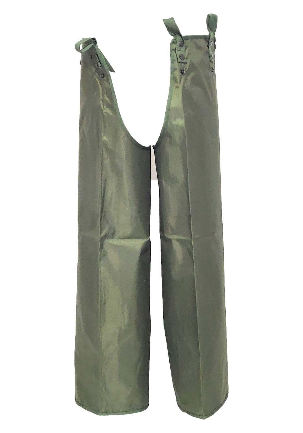 FRATELLIDITALIA Cosciali Gambali Buttero Nylon Impermeabili PVC Colore Verde Caccia Pesca