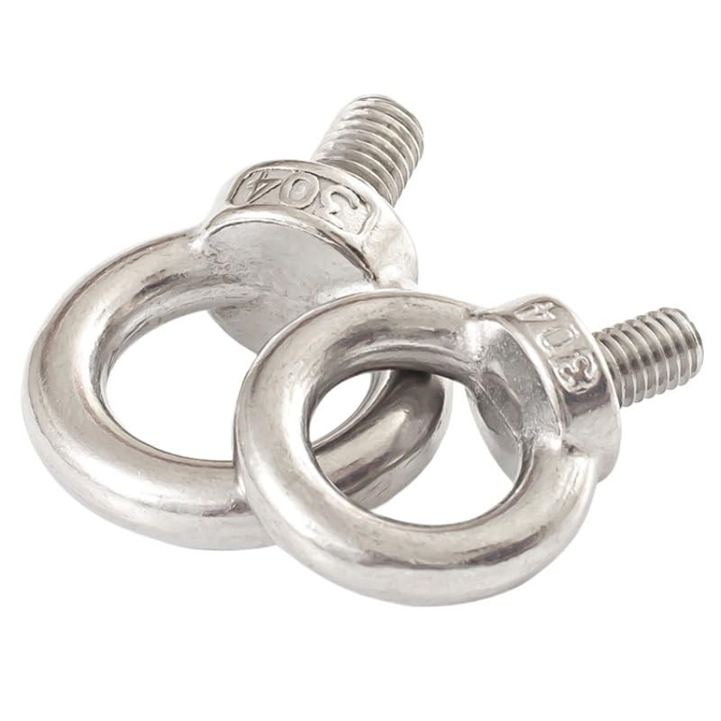 Tornillo con Argolla Pernos de Ojo Marinos de Acero Inoxidable 304 con Orificios for Anillos for Ojales de Cable M3 M4 M5 M6 M8 M10 M12 M14 M16 M18 M20 M24 Tornillo con Anilla(18mm,M18-1pcs)