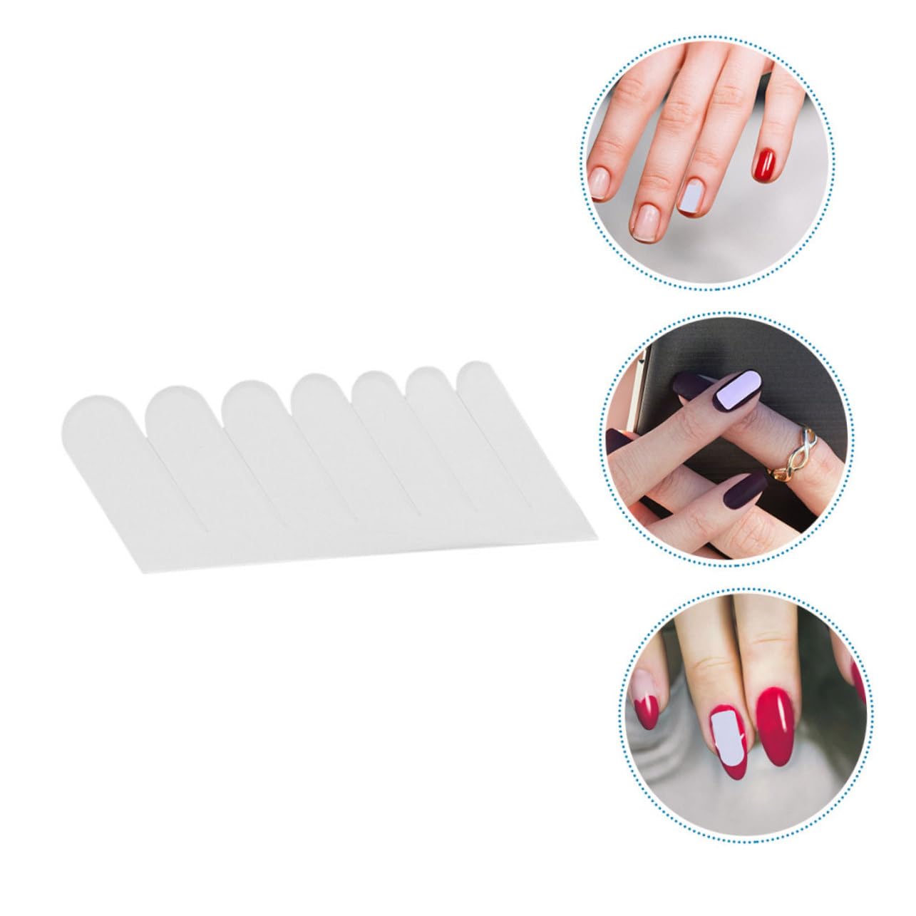 6sheets Silk Nail Wraps of Lightweight Nail Protectors for Professional Manicure Elegant