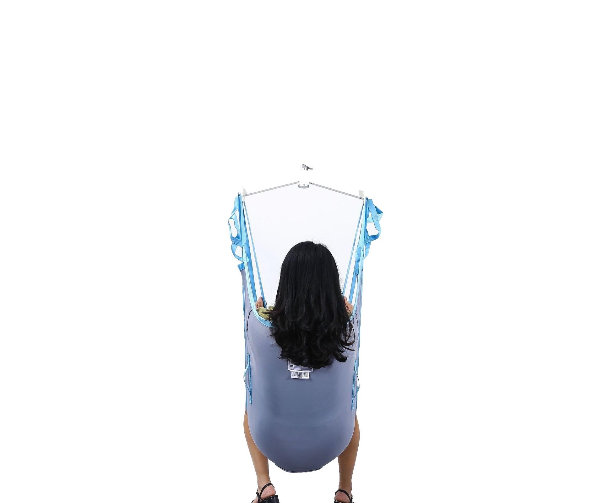 Arnés de Traslado con aberturas piernas- Para Baño, Movilización y Cuidados en Casa, Soporte Cervical, Compatible con Grúas Eléctricas/Manuales, 275 kg