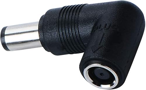 Miniatura 5 de Adaptador de corriente de 90 grados en ángulo recto de 0.291 in a 0.291 in para Dell Hp Pavilion Probook Elitebook Envy Compaq Presario Resmed