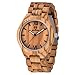 Produktbild MUJUZE Herren Analoge Quarz Armbanduhren mit Olivenholz Band und Leuchtendem Zeiger ME1001Olive Wood