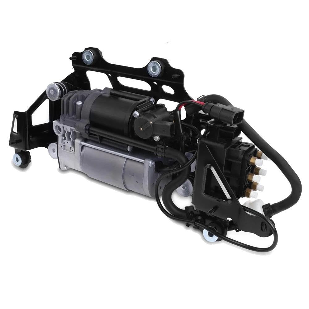 Compresseur de suspension pneumatique pour A8 Quattro 2011-2018 avec support et solénoïde 4H0616005C - 3
