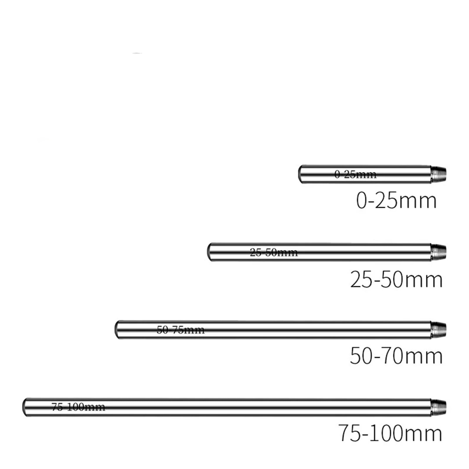 Suwmiarka, Głębokościomierz cyfrowy IP65 0-100 mm z wymiennym prętem o rozdzielczości 0,001 mm