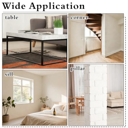 Protection d'angle murale autocollante caoutchouc blanc anti-collision 100 cm