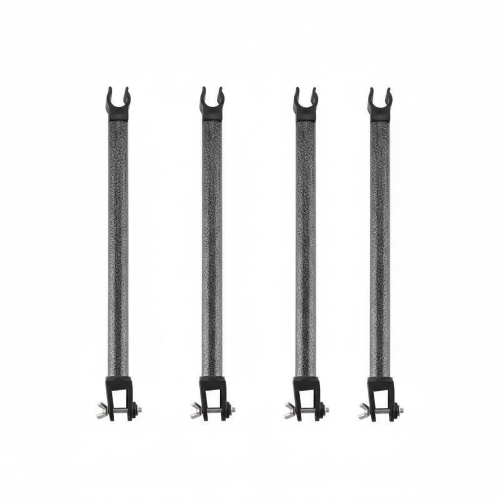 ATORSE 4 Pieces Adjustable Height Camping Wagon Table Support Rod Multi-Functional Wagon Tabletop Support Pole Set for Outdoor, Street Market, Foldable-high-image-29