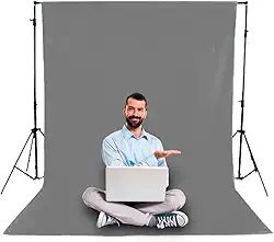 Tecido Fundo Infinito Cinza Escuro Estúdio Fotográfico 1,90 X 3,00 Mts