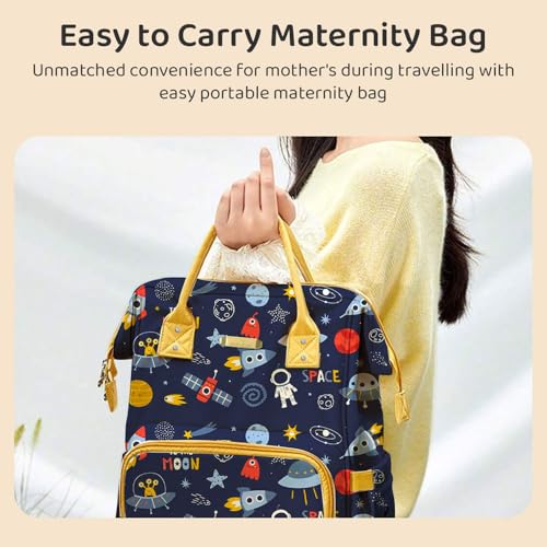Image of StarAndDaisy Diaper Bag for Mothers for Travel /Diaper Bag, 28L Waterproof Baby Bag for Mother Travel with 15 Multipurpose Pockets