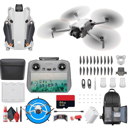 DJI Mini 4 Pro Drone Fly More Combo with RC 2 Controller | 4K HDR Camera Omnidirectional Obstacle...