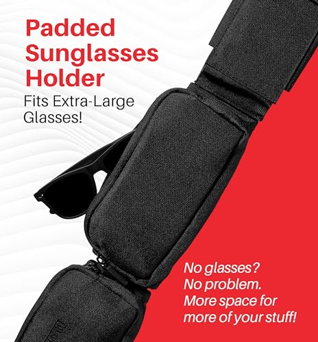 Passport CrossBody Bag - 3x Pocket Tactical Sling for your Travel Essentials…4