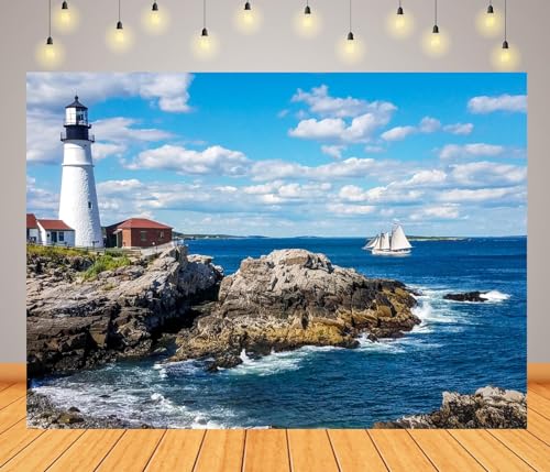 Fondo fotográfico de tela BELECO 10x8 ft oceánico miniatura 1