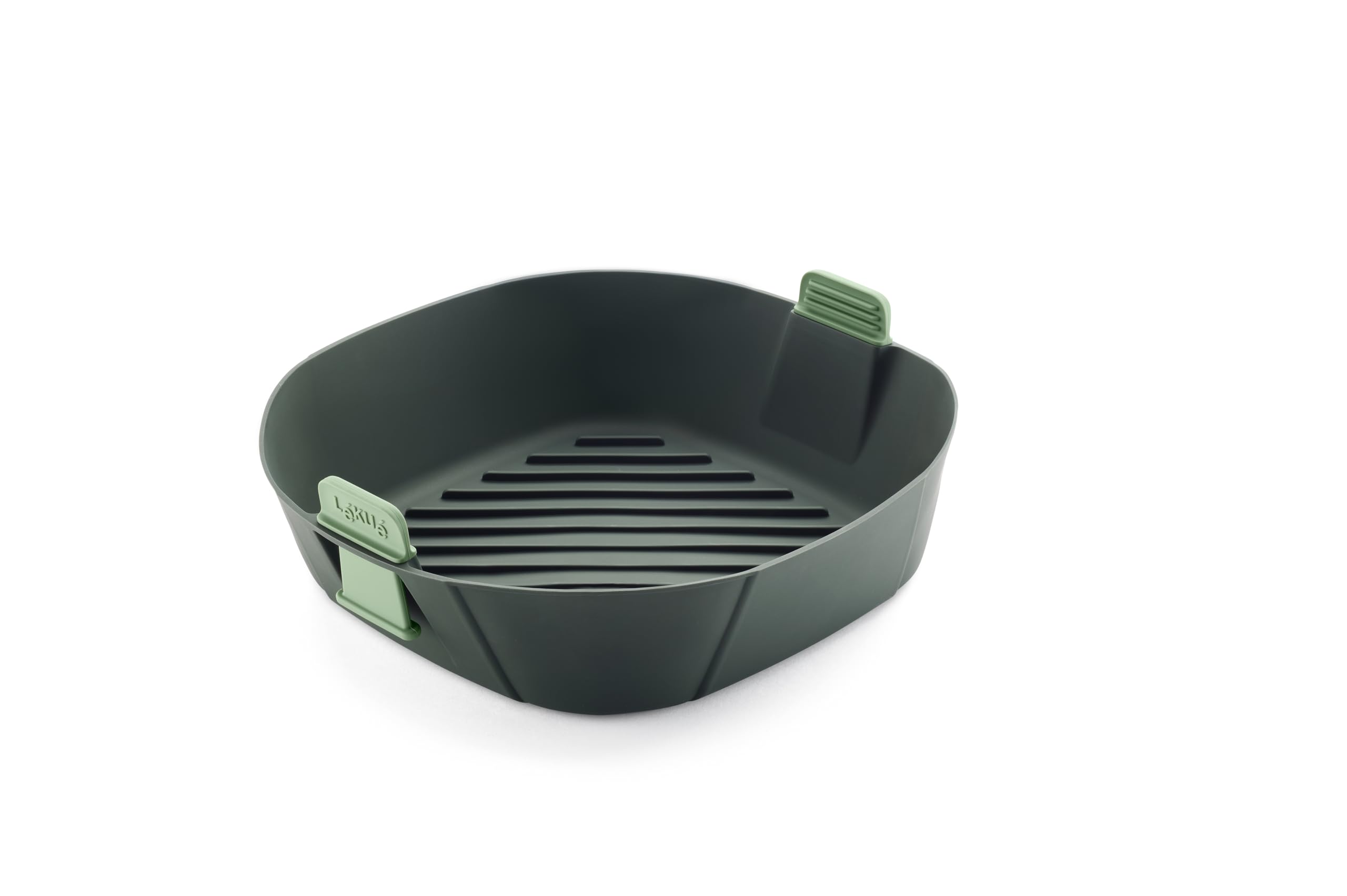 Lekue Air Fryer Silicone Basket XL Rectangular 25.4x25.4x8.4cm Grey New