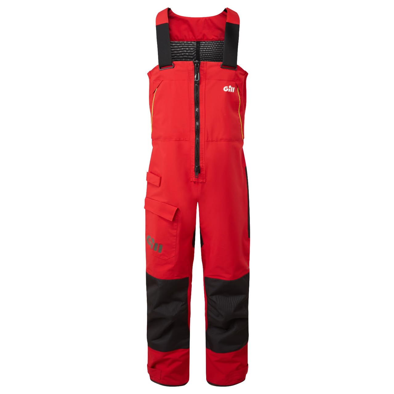 Gill Mens OS2 Offshore Sailing Trousers/Bib - Waterproof, Windproof & Breathable (Red, M)