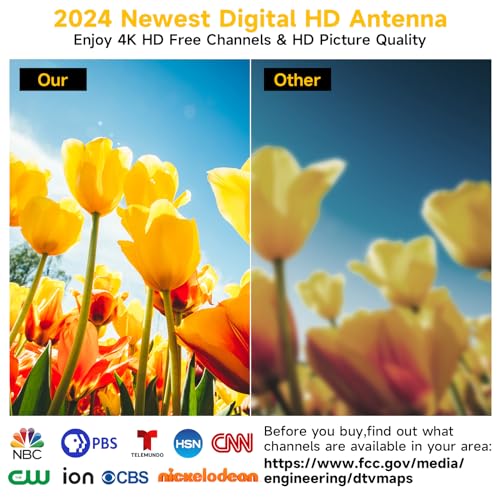 Newfoot 2024 Upgraded Tv Antenna Indoor thumb #3
