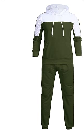 Miniatura 3 de Conjunto deportivo para hombre, traje de ocio, color sólido, cremallera, suéter, pantalones, traje deportivo, conjunto casual para hombres